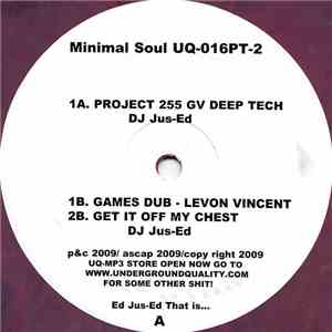 DJ Jus-Ed / Levon Vincent - Minimal Soul Part 2 download free DJ Jus-Ed / Levon Vincent - Minimal Soul Part 2 download mp3 flac
