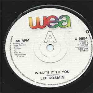Lee Kosmin - What's It To You download free