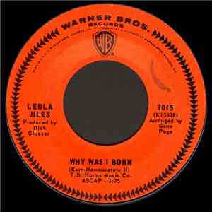 Leola Jiles - Why Was I Born / Keep It Coming download mp3 flac